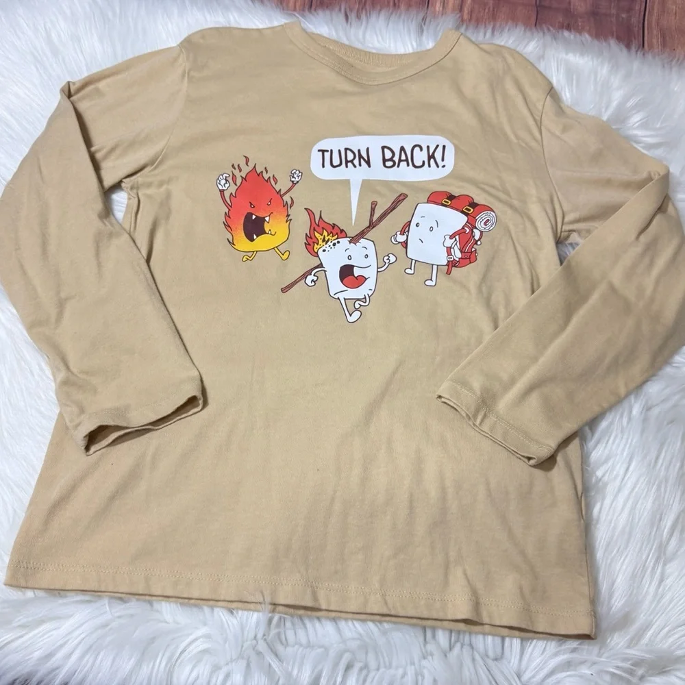 The Children’s Place Graphic Long Sleeve Shirt - Boys Size M (7/8)